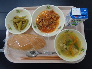 6月27日の学校給食（小学校B献立）の写真