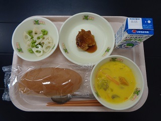 7月13日の学校給食（小学校B献立）の写真