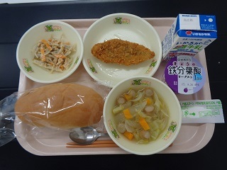 9月12日の学校給食（小学校B献立）の写真