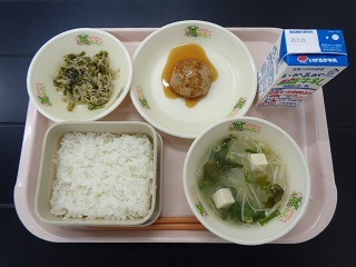 9月15日の学校給食（小学校B献立）の写真