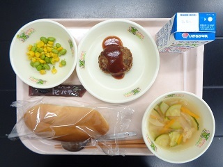 9月26日の学校給食（小学校B献立）の写真