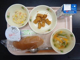 10月3日の学校給食（小学校B献立）の写真