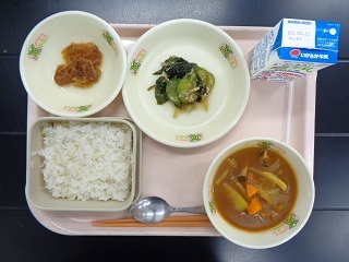 10月13日の学校給食（小学校B献立）の写真