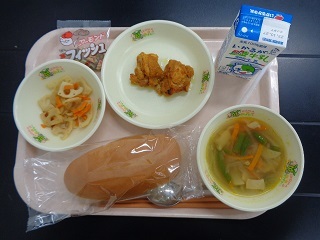 10月19日の学校給食（小学校B献立）の写真