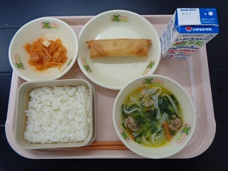 11月1日の学校給食（小学校B献立）の写真