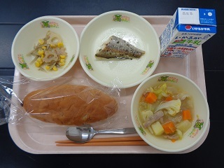 11月7日の学校給食（小学校B献立）の写真