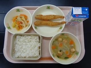 1月22日の学校給食（小学校B献立）の写真