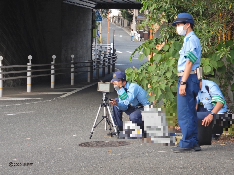 オービスを設置し速度順守の呼びかけ