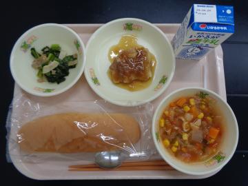 4月16日の学校給食（小学校A献立）の写真