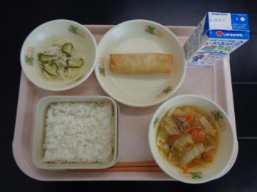 10月11日の学校給食（小学校A献立）