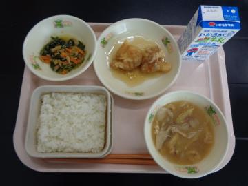 10月16日の学校給食（小学校A献立）