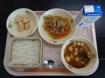 12月4日の学校給食（小学校A献立）の写真