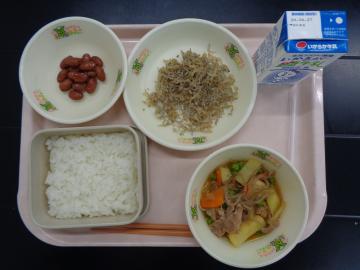 4月19日の学校給食（小学校B献立）の写真
