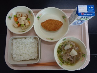 6月24日の学校給食(小学B献立)の写真