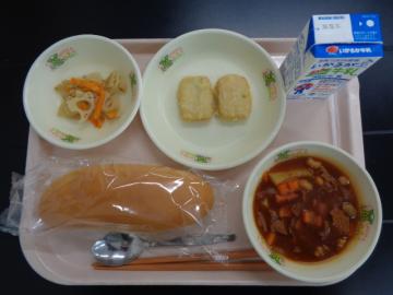 10月3日の学校給食（小学B献立）の写真