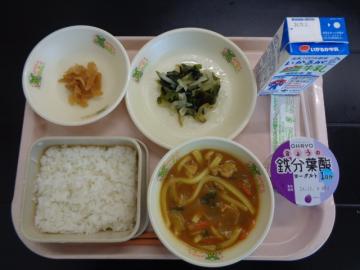 10月25日の学校給食（小学B献立）の写真