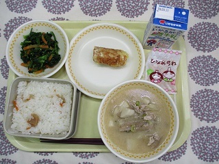 3月3日の学校給食(中学校献立)