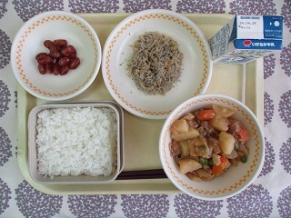 4月17日の学校給食(中学校献立)