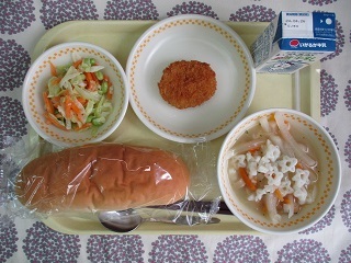 4月18日の学校給食(中学校献立)