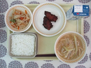 4月22日の学校給食(中学校献立)