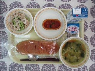 4月25日の学校給食(中学校献立)