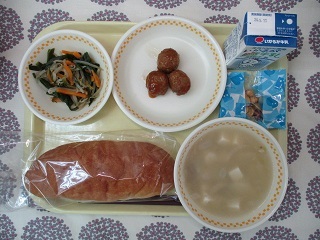 5月9日の学校給食(中学校献立)