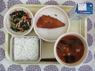 5月17日の学校給食(中学校献立)