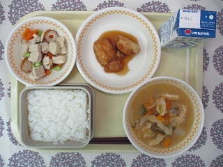 5月27日の学校給食(中学校献立)