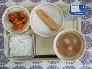 6月5日の学校給食(中学校献立)