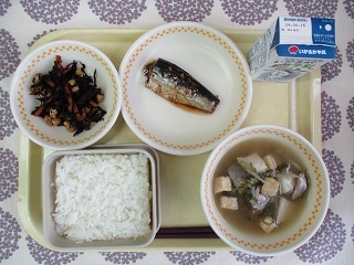 6月7日の学校給食(中学校献立)
