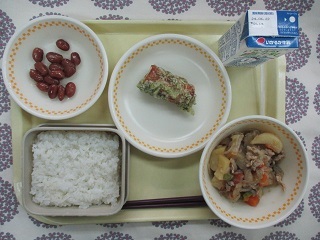 6月14日の学校給食(中学校献立)