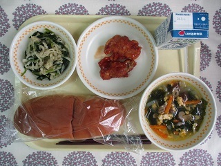 6月25日の学校給食(中学校献立)
