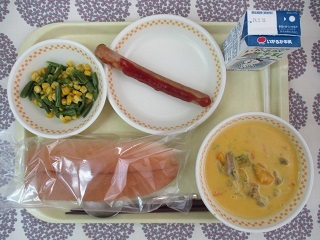 7月4日の学校給食(中学校献立)