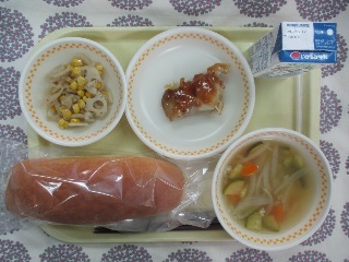 7月9日の学校給食(中学校献立)