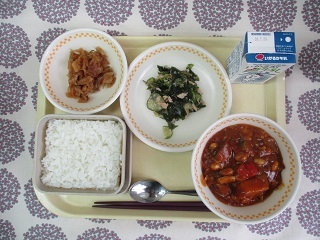 7月12日の学校給食(中学校献立)
