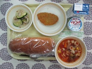 7月16日の学校給食(中学校献立)