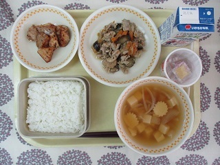 9月6日の学校給食(中学校献立)