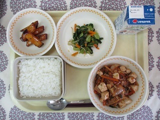 9月13日の学校給食(中学校献立)