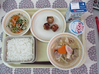 9月25日の学校給食(中学校献立)