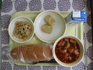 10月1日の学校給食(中学校献立)