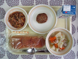 10月3日の学校給食(中学校献立)