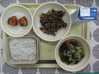 10月4日の学校給食(中学校献立)