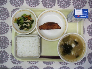 10月21日の学校給食(中学校献立)