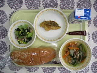 10月22日の学校給食(中学校献立)