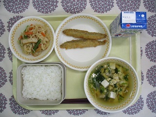 10月25日の学校給食(中学校献立)