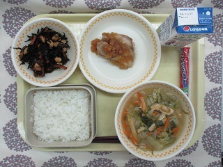 10月30日の学校給食(中学校献立)