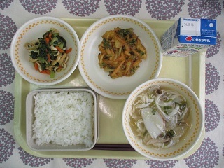 11月11日の学校給食(中学校献立)