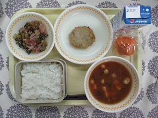 11月15日の学校給食(中学校献立)