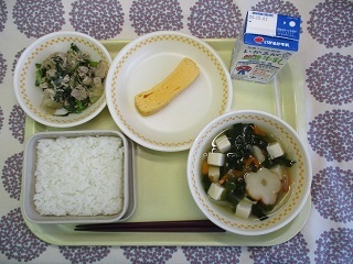 11月25日の学校給食（中学校献立）