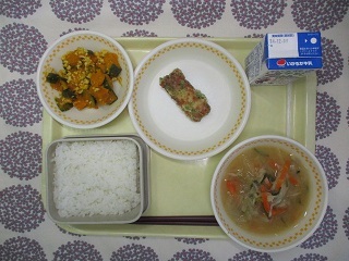 12月2日の学校給食(中学校献立)